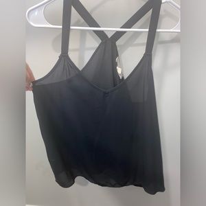 Black thin tank top! Large!